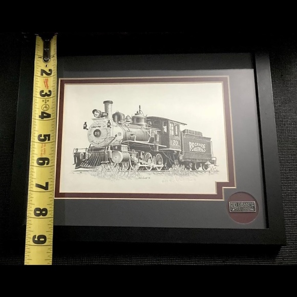 Rare H.L Scott III | Railroad Art | Custom Framed | Custom Matted | W/Lapel Pin - Picture 6 of 12